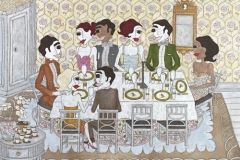"Dinner party", Upplaga 40, signerad och numrerad Bildstorlek 61 x 85 cm
